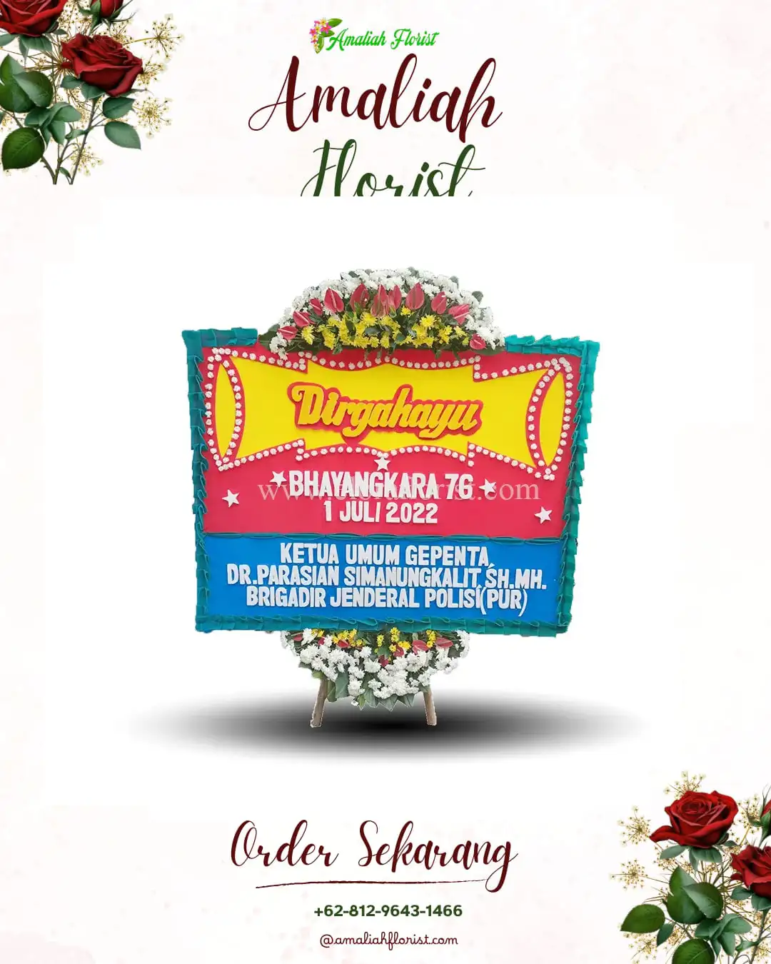 Papan Bunga HUT Ulang Tahun Tanjekwagir